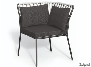 URBAN - Corner aluminium garden armchair _ Solpuri