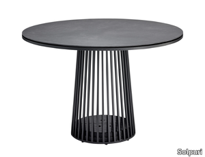 GRID - Round HPL garden table _ Solpuri