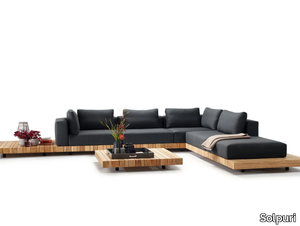 PLATEAU - Teak garden sofa _ Solpuri