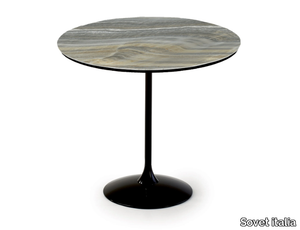 TULIP - Round ceramic coffee table _ Sovet italia
