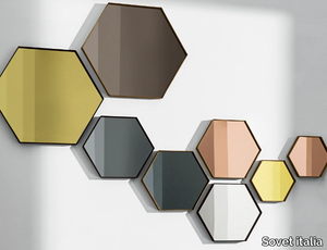 VISUAL HEXAGONAL - Wall-mounted mirror _ Sovet italia