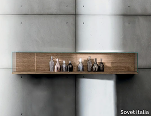 NEST WALL VERSION - Wall-mounted wood and glass retail display case _ Sovet italia