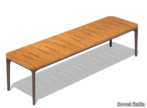 SLIM - Iroko garden bench _ Sovet italia