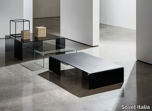 SPIDER - Low glass coffee table _ Sovet italia