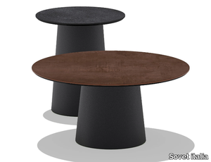 TOTEM OUTDOOR - Round garden side table _ Sovet italia