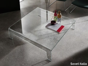 FROG - Low glass coffee table _ Sovet italia