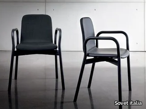 TWO TONE - Upholstered chair with armrests _ Sovet italia