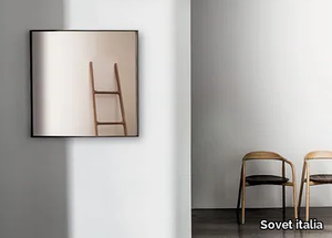 VISUAL SQUARE - Square wall-mounted mirror _ Sovet italia