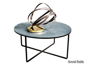 PIKTOR - Round glass coffee table _ Sovet italia