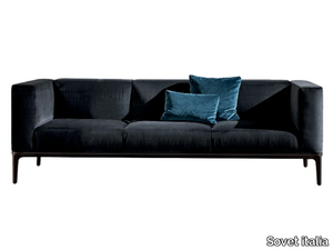 SLIM - 3 seater sectional fabric sofa _ Sovet italia