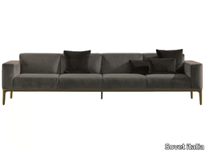 SLIM - Sectional 4 seater fabric sofa _ Sovet italia