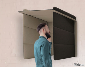 ECOBOOTH - Acoustic wall-mounted phone booth _ Slalom