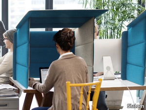 ECOBOOTH - Sound absorbing desktop partition _ Slalom