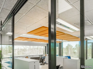 ECOSTRONG - Polyester fibre acoustic ceiling clouds _ Slalom