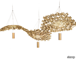 NUVEM VELVET - LED Opalflex® pendant lamp _ Slamp