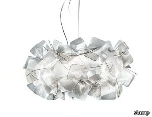 CLIZIA FUMÉ SMALL - LED Cristalflex® pendant lamp _ Slamp