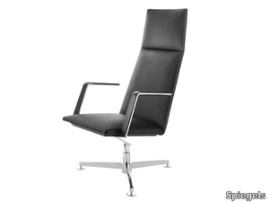 .LEPTOS LOUNGE L430 - High-back leather executive chair _ Spiegels