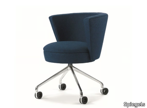 .ROSSI RAR - Upholstered chair with castors _ Spiegels