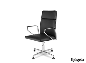 .PILOT 3101 - Leather executive chair with 4-spoke base _ Spiegels