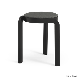 Spin stool stackable upholstered seat