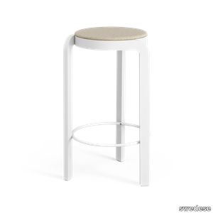 Spin bar stool upholstered seat