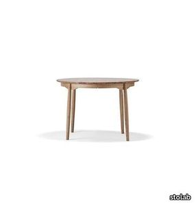 Carl Table Ø 115 cm Fixed | Oak