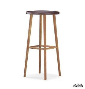 Miss Button Bar stool H78 upholstered | Oak