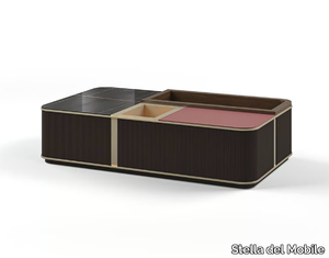 P.327 - Low wooden coffee table with storage space _ Stella del Mobile