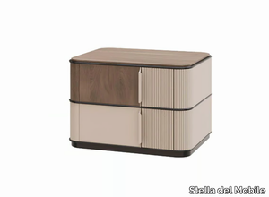 PR.124.2 - Rectangular wooden bedside table with drawers _ Stella del Mobile