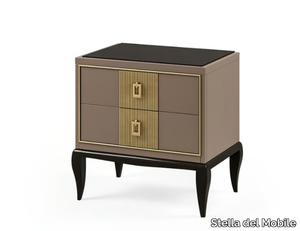 PR.132 - Rectangular wooden bedside table with drawers _ Stella del Mobile