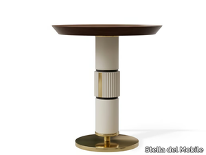 PR.340 - Round wooden high side table _ Stella del Mobile