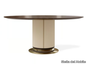 PR.404 - Round walnut table _ Stella del Mobile