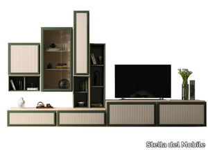 PR.864.4 - Sectional wooden TV wall system _ Stella del Mobile