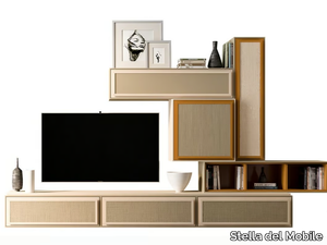 PR.864.5 - Sectional wooden TV wall system _ Stella del Mobile