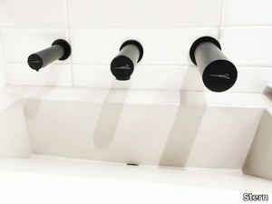 TUBOLAR DPL TRIO - Tap for public WC / Electric hand-dryer / Soap dispenser _ Stern