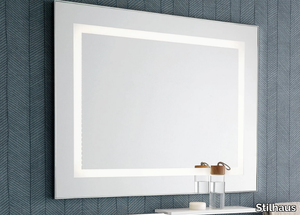 1193 - Wall-mounted bathroom mirror with integrated lighting _ Stilhaus