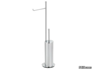 HASHI 969 - Brass toilet roll holder / toilet brush _ Stilhaus