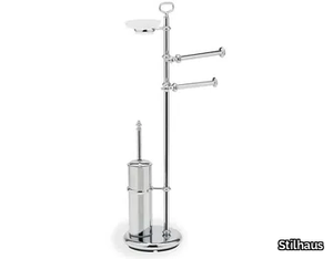 ELITE EL21 - Standing brass towel rack _ Stilhaus