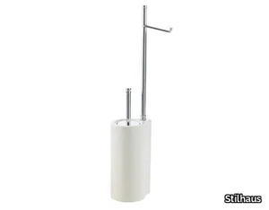 HASHI 972 - Brass toilet roll holder / toilet brush _ Stilhaus