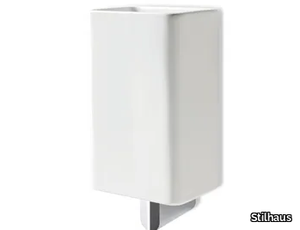 LIVING - Wall-mounted ceramic toothbrush holder _ Stilhaus