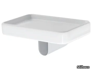 LIVING - Wall-mounted ceramic soap dish _ Stilhaus