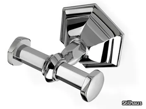 MARTE - Double chromed brass robe hook _ Stilhaus