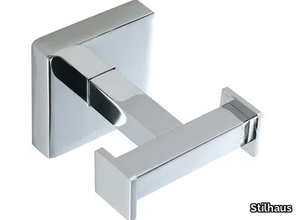 URANIA - Double chromed brass robe hook _ Stilhaus