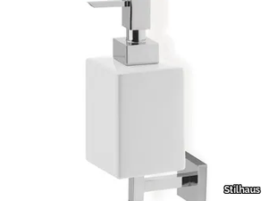 URANIA - Wall-mounted ceramic Bathroom soap dispenser _ Stilhaus