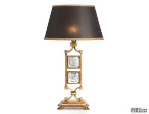 NEW DIRECTIONS 20607 - Metal table lamp with fabric lampshade _ Stillux