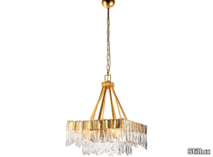 NEW DIRECTIONS 20623 - Metal and blown glass chandelier _ Stillux