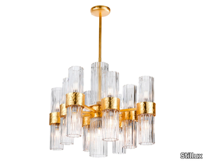 NEW DIRECTIONS 20654 - LED blown glass and metal chandelier _ Stillux