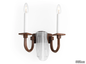 NEW DIRECTIONS 20826 - Metal and sandblasted glass wall light _ Stillux