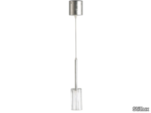 FLOW 21671 - LED metal and glass pendant lamp _ Stillux