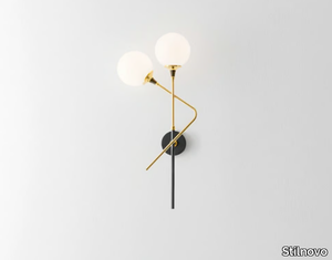 GALASSIA - Wall lamp in glass and metal with fixed arm _ Stilnovo